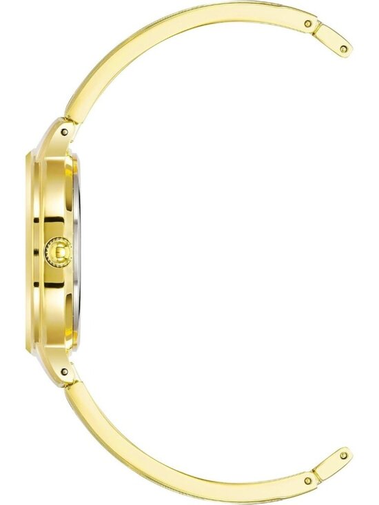 Anne Klein Women\'s Gold Analog Quartz Genuine Diamond Dial Bangle Luxury Watch
